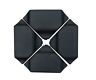 Apbase6b-n Abba Patio Plastic Umbrella Base Weights In Black