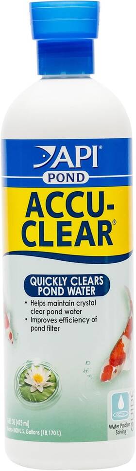 142b Api Pond Accu-clear Water Clarifier 16-ounce Bottle 16 Oz Clear