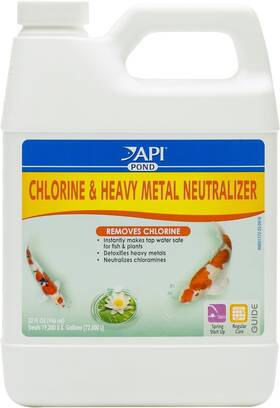 Api 617407751895 Pond Chlorine And Heavy Metal Neutralizer Water 32-ounce