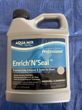 100250 Aqua Mix Enrich Ftnft Seal Natural Stone Enhancer And Sealer 1 Quart 32 Oz New Sealed