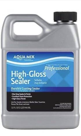 100727-ca Aqua Mix High Gloss Sealer - 32 Oz 946ml