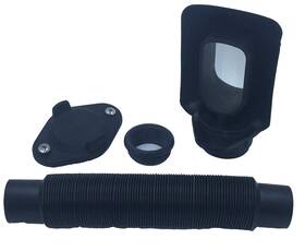 Rbpx02 Aquabarrel Rbpx02- Earthminded - Diy Flexifit Downspout Diverter Group For 2x3 3x4