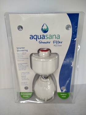 Aq-2100w Aquasana 816749010145 Aq-2100 Inline Shower Filter And Head White
