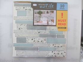 A17020p10f Art3d Peel And Stick Kitchen Backsplash Self-adhesive Wall Tile Stone 10 Sheets
