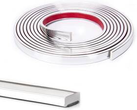 A17983sl Art3d 10 Ft Peel And Stick Flexible Vinyl Molding Feet Stainless Steel