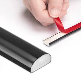 Art3dwallpanels 709930552534 10 Ft Flexible Peel And Stick Trim Molding For Feet Black