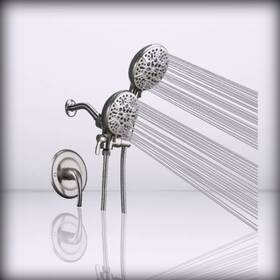 As-1005n Auktopt Shower - Faucet Set With Valve High Pressure 3-way Water Dive Brushed