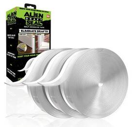 7688 As Seen On Tv Alien Seal 1.4 Inch X 49ft Transparent Anti-draft Tape 3-pack