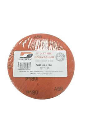 Abc-91549-st92-bin2 Auto Body Clearance Dynabrade 5 Inch Non-vac 180 Grit Hook And Loop Disc