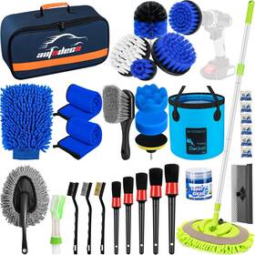 Autodeco 715748220435 32pcs Car Detailing Brush Set Kit Auto Dri