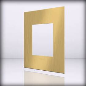 Awc1g3bsb4 Legrand For Adorne - Brushed Satin Brass 1-gang Wall Plate