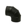 Ba90e6 Master Flow Black Stove Pipe Elbow New 050206006184