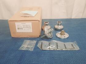 Fd.tra.trr.260 Baldwin Reserve Traditional Knob Dummy Set Polished Chrome Read