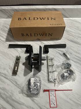 Pv.tap.rsr.481.6l.ds Baldwin Reserve .481.6 Taper / Square Privacy - Dark Bronze
