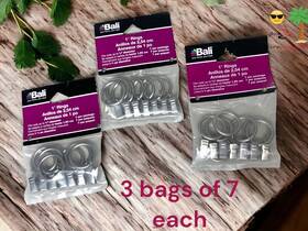 Bali 044294199835 1 Inch Nickel Curtain Rod Clip Rings 3 Bags Of 7 Each Fit Up To 3/4
