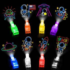 Bamamon Wj2683-sg 32 Pcs Finger Lights Space Theme Party Favors Birthday Decorations Neon Glow