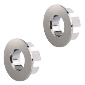 T-c-8-n-2 Bathfinesse 2 Pack Sink Basin Trim Overflow Cover Brass Vanity Cap Insert In Hole Ro