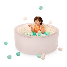 Bt1841 Battat Hop In Cozy Colors Foam Ball Pit With 65 Balls Washable Cover