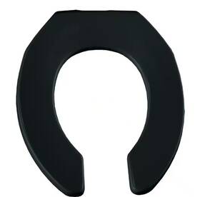 955ct-047 Bemis Round Commercial Plastic Open Front Toilet Seat In Black Never Loosens