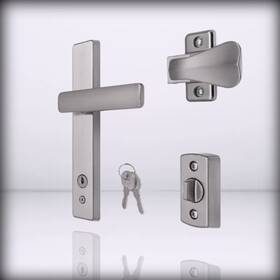 Bkel15sc Ideal Security - El Keyed Lever Mount Latch With Deadbolt Surfac Satin Chrome