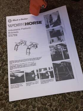 79-300 Black & Decker Vintage 70s Rare/hard To Find Htf And Workhorse Platform Saw Horses