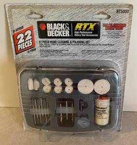 Rt5000 Black & Decker And Wizard 22 Piece Home Cleaning Polishing Set
