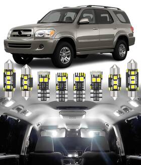 Bmtus-sequoia-0107-18-w Bmt Xms Car Interior Led Light Replacement For Toyota Sequoia 2001-2007 6000k