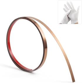 Bnell 759041238209 Flexible Wall Trim Peel And Stick 0.39inch Titanium Gold
