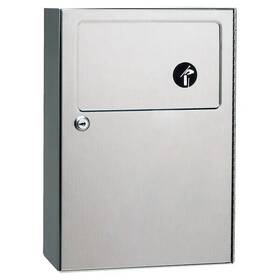 B-254 Bobrick Surface Mount Sanitary Napkin Disposal Receptacle
