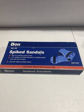 82-799 Bon Tool Spiked Sandals - Plastic 1-1/4 Inch Spikes-straps Pair . Brand New