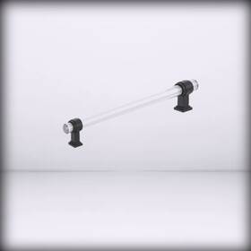 Bp36661cbbr Amerock - Clear/black Bronze Cabinet Pull 8 Inch 203mm Cente