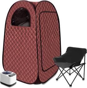 Snf-0626 Brand Aledaras Portable Steam Sauna Personal Tent For Home Spa Full Size Brown