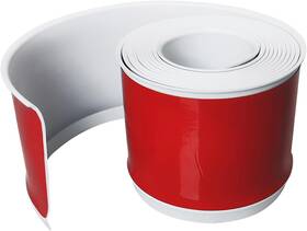 Sjzslm202403-13 Brand Salimhib Flexible Baseboard Molding Trim 4inch X 10feet White Vinyl 4in 10ft