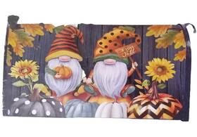 M01614 Briarwood Lane Fall Gnomes Humor Magnetic Mailbox Cover Autumn Patterned Pumpkins Standard