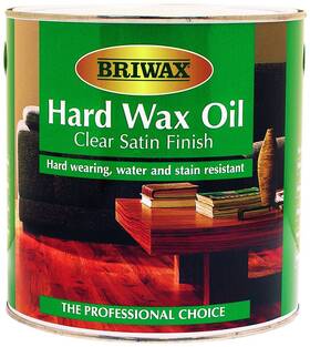 Bw-hwoclearsf-2.5l Briwax Oil-based Hard Wax Oil By Clear Satin Finish 2.5 Liter