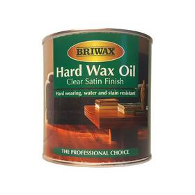 Bw-hwoclearsf-solvntbas-1lt Briwax 1l Clear Satin Finish Hard Wax Oil By Solvent / Oil-based Quick Drying