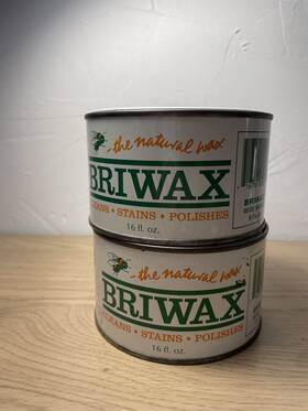 Cecominod062599 Briwax 2 Cans Antique Mahogany Original Wood Wax Polish Cleans Stains Used 2lb