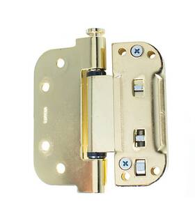 56-224pb Brixwell Adjustable Set Hinge Non-removable Pin Polished Brass