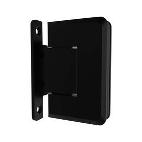 C037mbl Brixwell Wall Mount H-back Plate Brass Hinge For 3/8 Inch To 1/2 Glass Thickness 4 Heigh