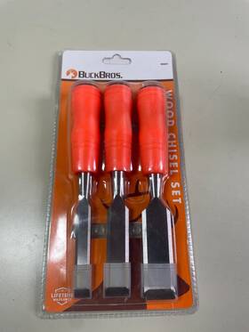 Buck Bros 076812406019 Wood Chisel Set Includes 1/2 Inch 3/4 1 Chisels 40601