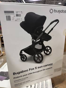 100167014 Bugaboo Fox 5 - Sun Canopy Misty White Not Black As The Retail Box Shows