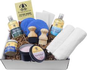 5728 Bumblechutes Wood Cutting Board Care Kit Clean Hydrate And Protect