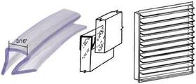 1420c C.r. Laurence Clear Jalousie And Louver Slat Vinyl - 100 Ft