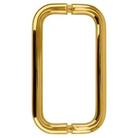 Bdp8br C.r. Laurence Crl Polished Brass 8 Inch Back-to-back Solid 3/4 Diameter Pull Handles No Washers