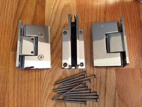 V1e337 C.r. Laurence Co. Qty. 3 - Polished Chrome Vienna 337 Series Adjustable Hinge