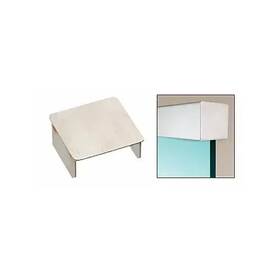 Grs25ecbs C.r. Laurence Crl Brushed Stainless Square End Cap For 2-1/2 Inch Diameter Railing