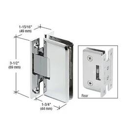 Pet037ch C.r. Laurence Crl Polished Chrome Petite 037 Series Wall Mount Fthft Back Plate Hinge