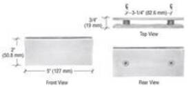 Sgc180pn C.r. Laurence Crl Polished Nickel Square 180 Degree Glass-to-glass