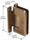 P1n037abr C0l037abr Cr Laurence Crl Antique Brass Pinnacle Series Wall Mount Hinge