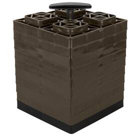 44521 Camco Fasten Leveling Blocks With T-handle - 2x2 Brown 10-pack